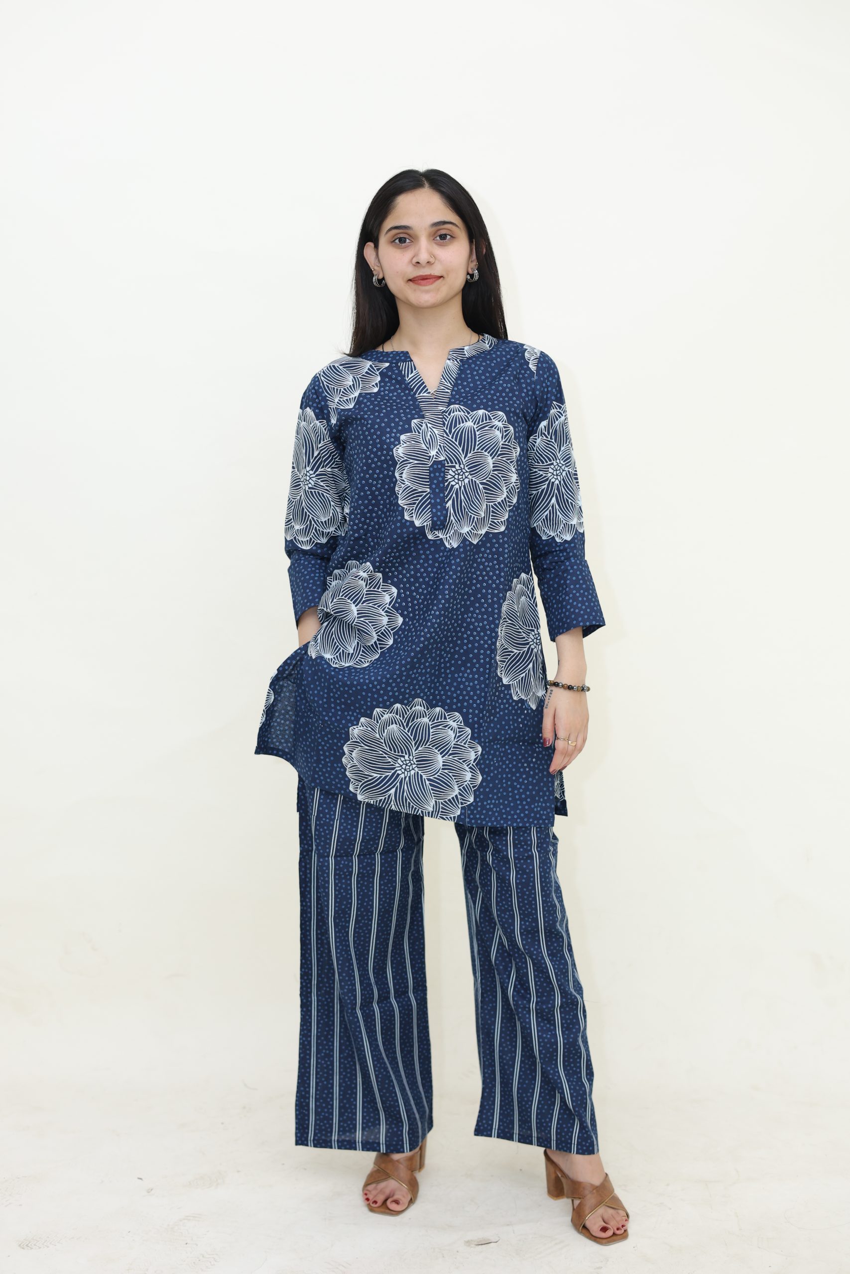Indigo Flora_ Indigo Flora— Co-ord Set - Image 1